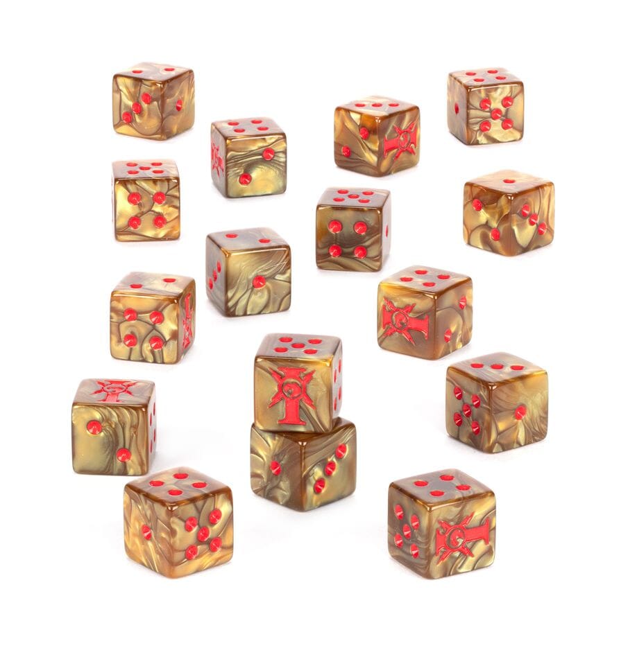 Adeptus Custodes Dice (2024) Dice Sets & Games Games Workshop 