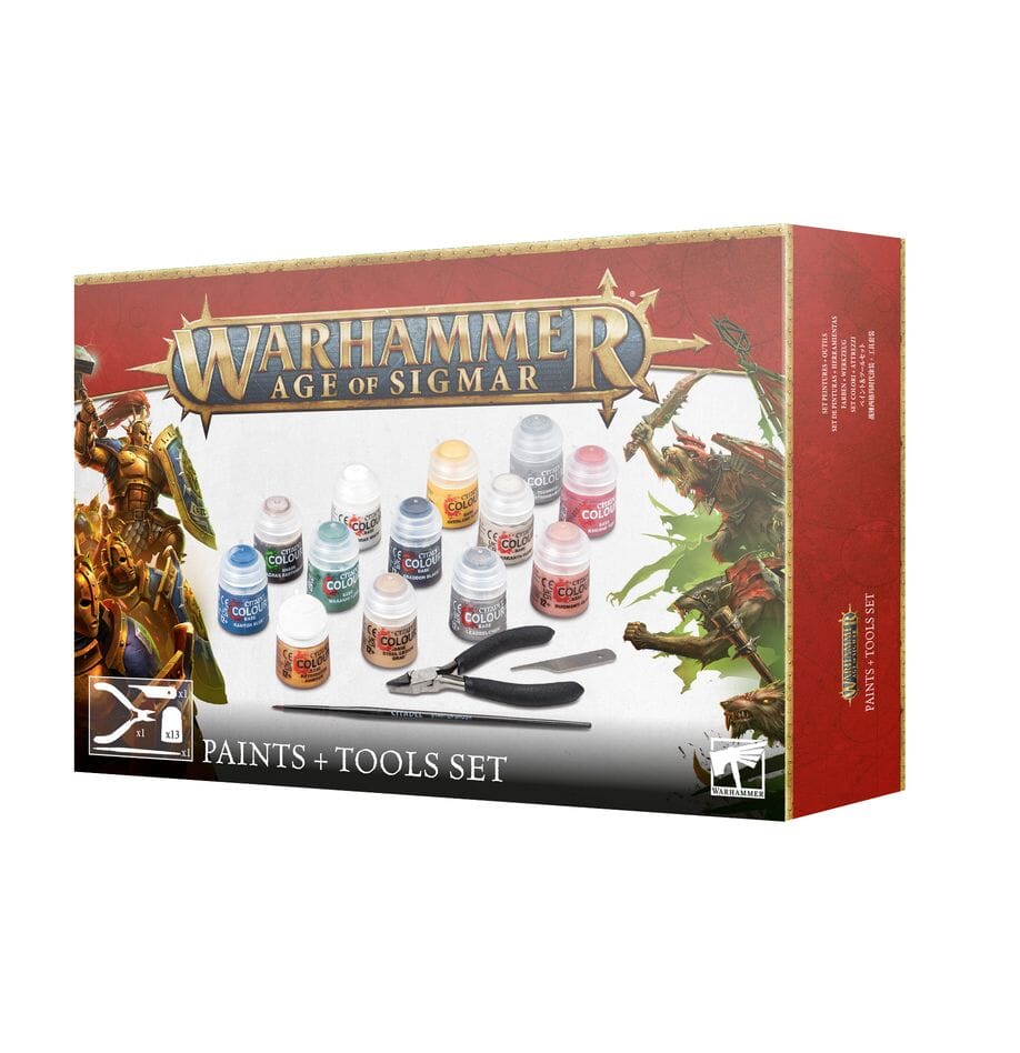 AoS Warhammer Paints + Tools Set (2024) Paint Games Workshop 