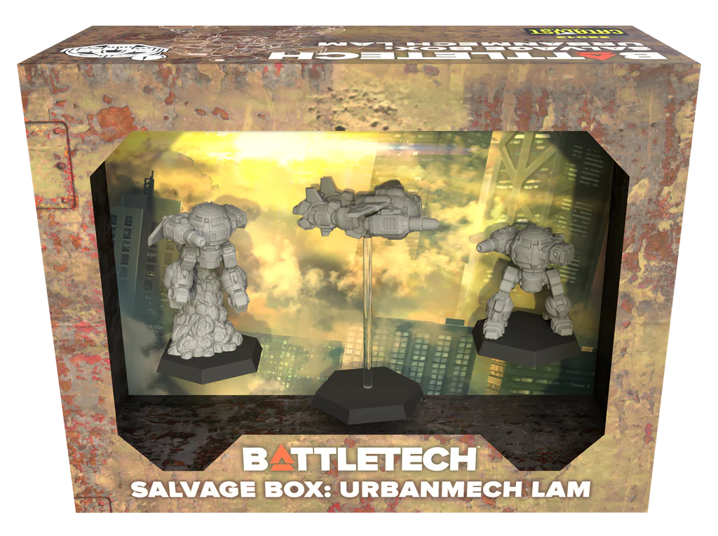 BattleTech: Salvage Box - Urbanmech LAM Miniatures Catalyst Game Labs 