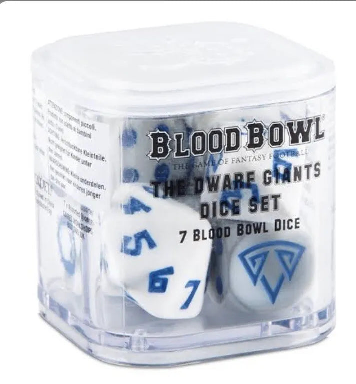 Blood Bowl: Dice Set Dice Games Workshop Dwarf Giants 