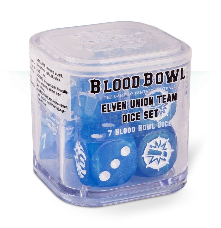 Blood Bowl: Dice Set Dice Games Workshop Elven Union Blue 