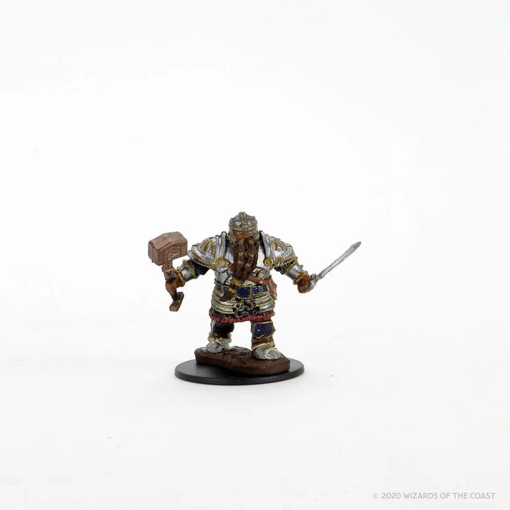 D&D Nolzur’s Marvelous Premium Miniatures: Dwarf Male Fighter Miniatures Wizkids 