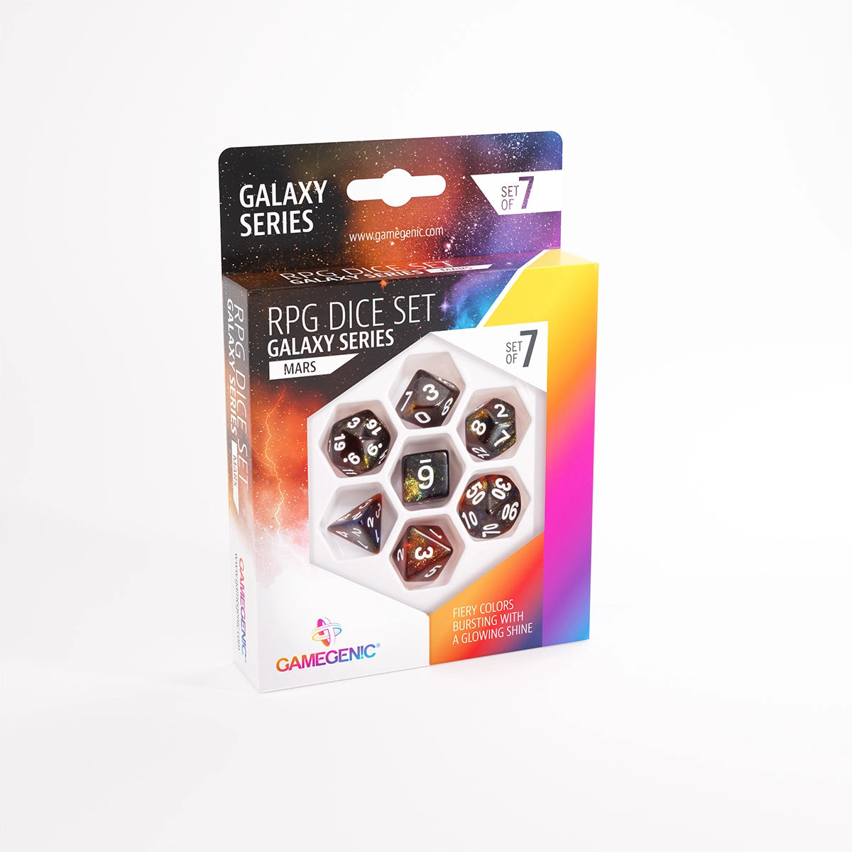 Galaxy Series RPG Dice Set Dice Sets & Games Gamegenic Mars 