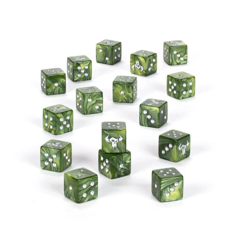 Orks Dice (2024) Dice Sets & Games Games Workshop 