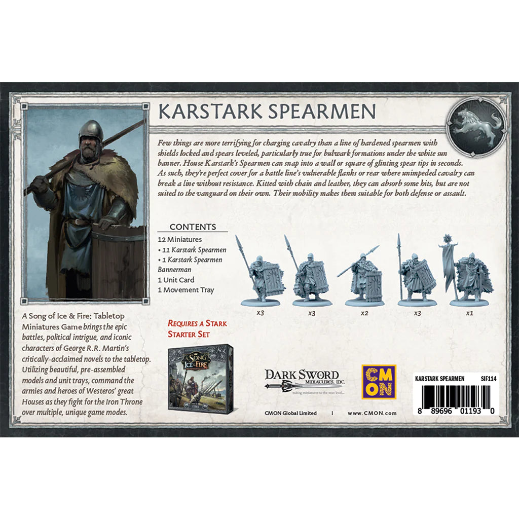 SIF: House Karstark Spearmen Miniatures CMON 