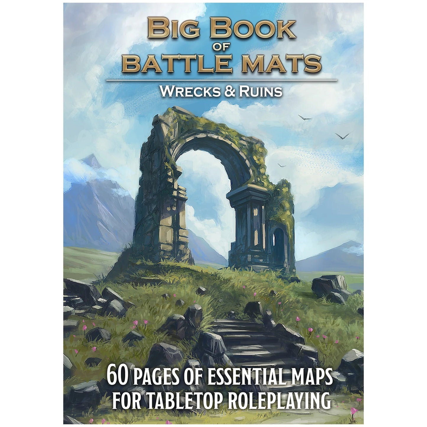 The Big Book of Battle Mats - Wrecks & Ruins (8"x12") RPG Loke 