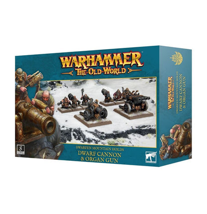 Warhammer the Old World: Dwarfen Mountain Holds - Dwarf Cannon & Organ Gun Miniatures Games Workshop 