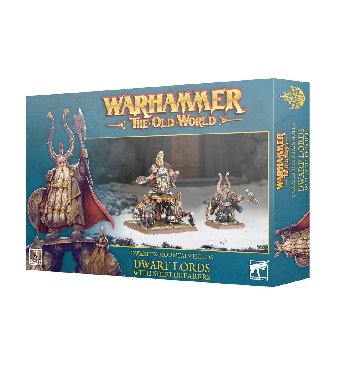 Warhammer the Old World: Dwarfen Mountain Holds - Dwarf Lords with Shieldbearers Miniatures Games Workshop 