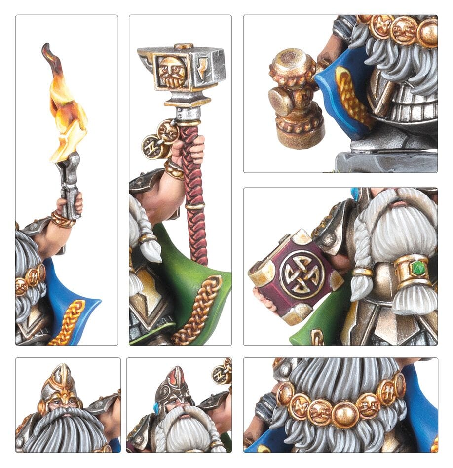 Warhammer the Old World: Dwarfen Mountain Holds - Dwarf Runesmith Miniatures Games Workshop 