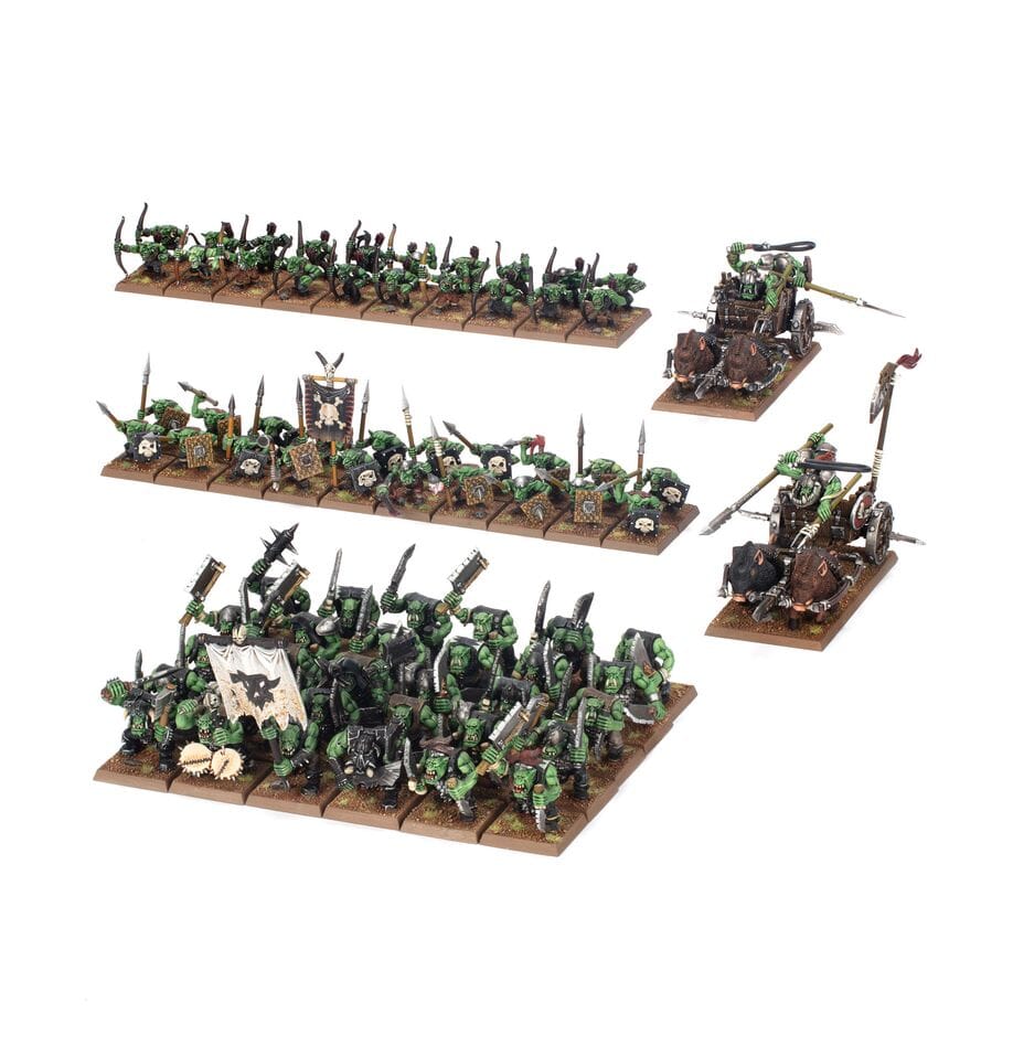 Warhammer the Old World: Orc & Goblin Tribes Battalion Miniatures Games Workshop 