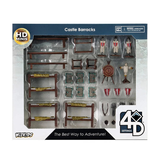 WizKids 4D Settings: Castle Barracks Miniatures Wizkids 