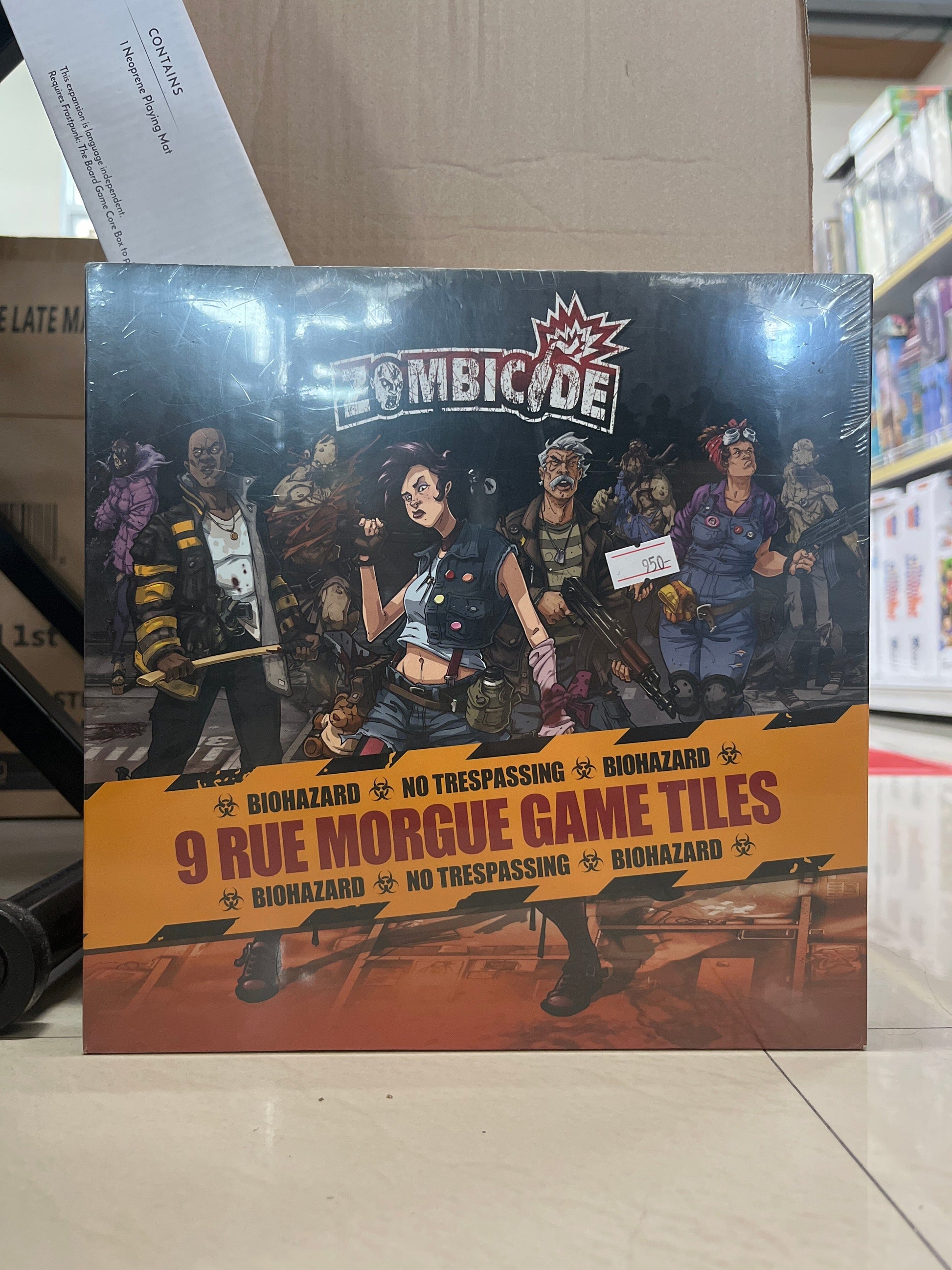 Zombicide: 9 Rue Morgue Game Tiles Supplies CoolMiniOrNot 