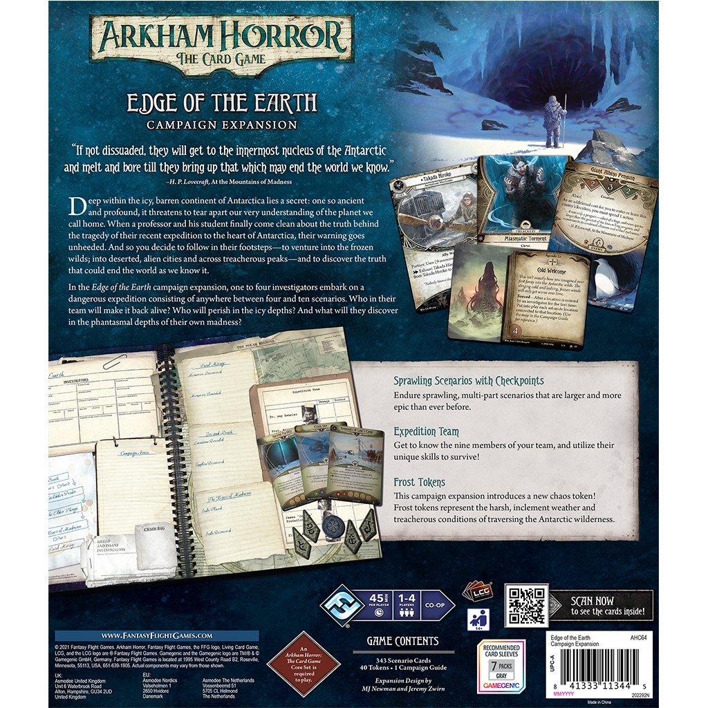 Arkham Horror: Edge of the Earth Campaign Expansion LCG FFG 