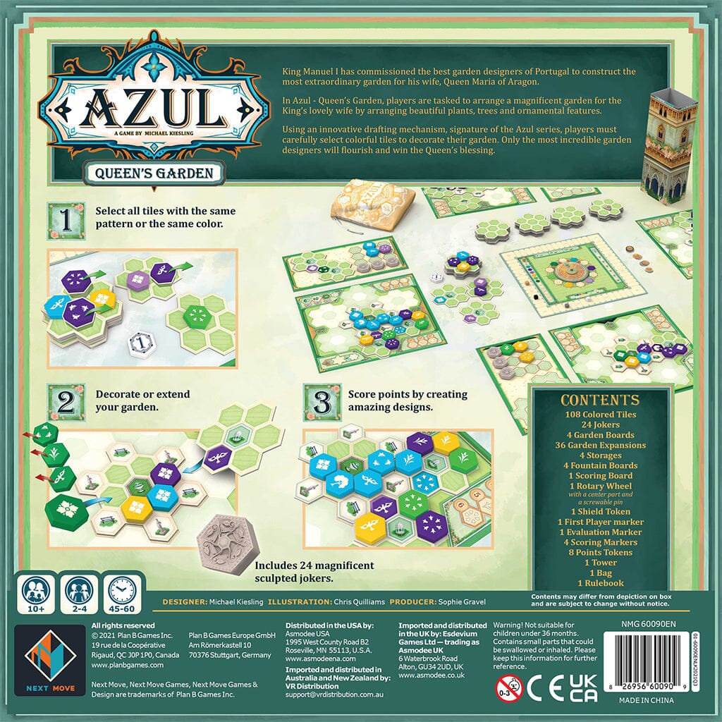 Azul: Queen's Garden Board Games Next Move 