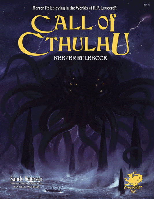 Call of Cthulhu: 7th Edition Hardcover Keeper Rulebook RPG Chaosium 