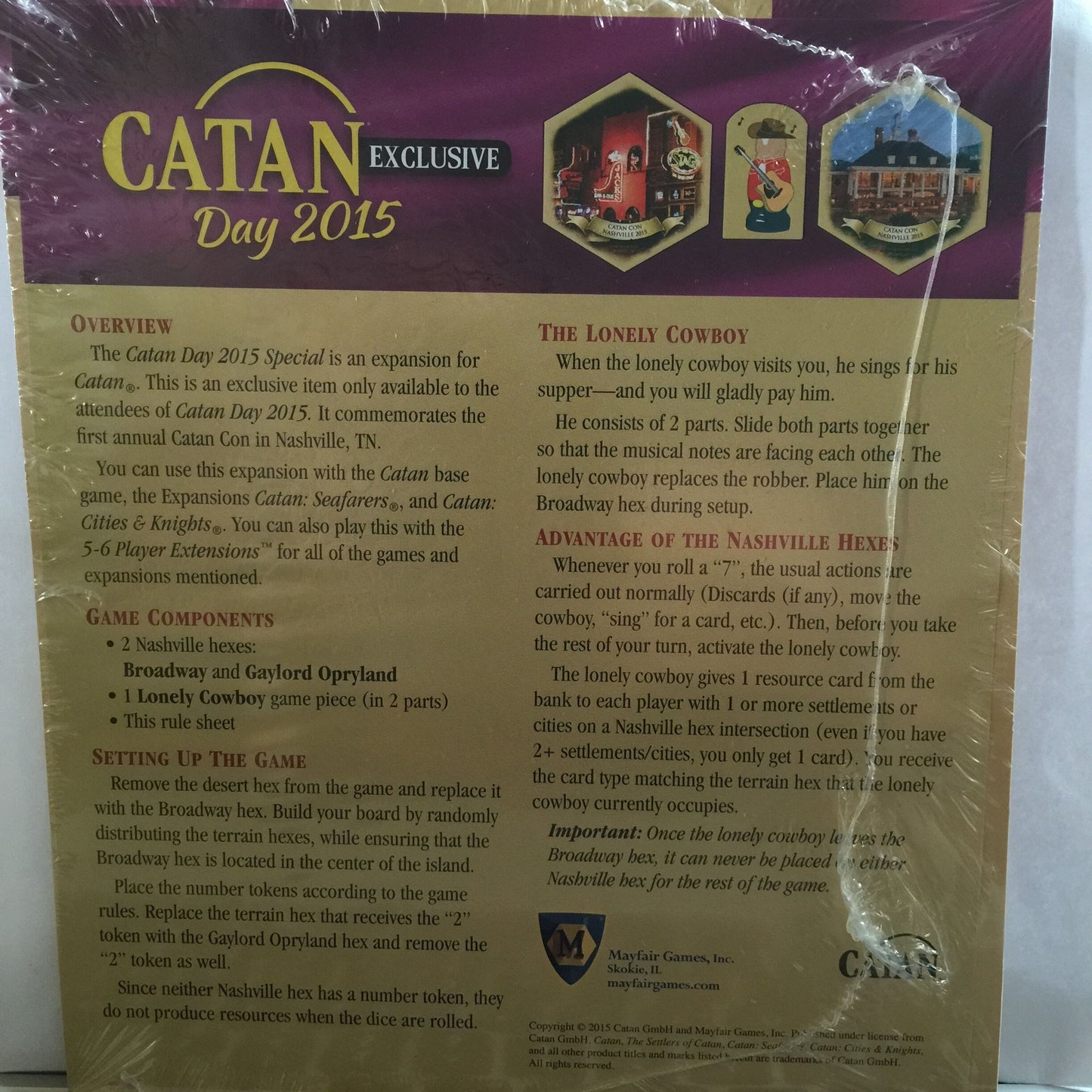 Catan Day 2015 Expansion Board Games Catan 