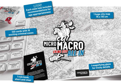 MicroMacro: Crime City - All In Board Games Pegasus Spiele 