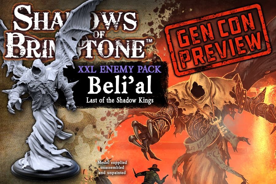 Shadows of Brimstone: Beli'al, Last of the Shadow Kings XXL Enemy Miniatures Flying Frog 