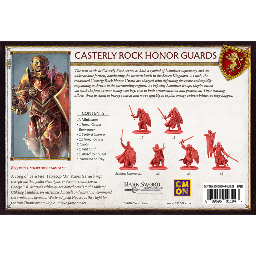 SIF Casterly Rock Honor Guards Miniatures CMON 