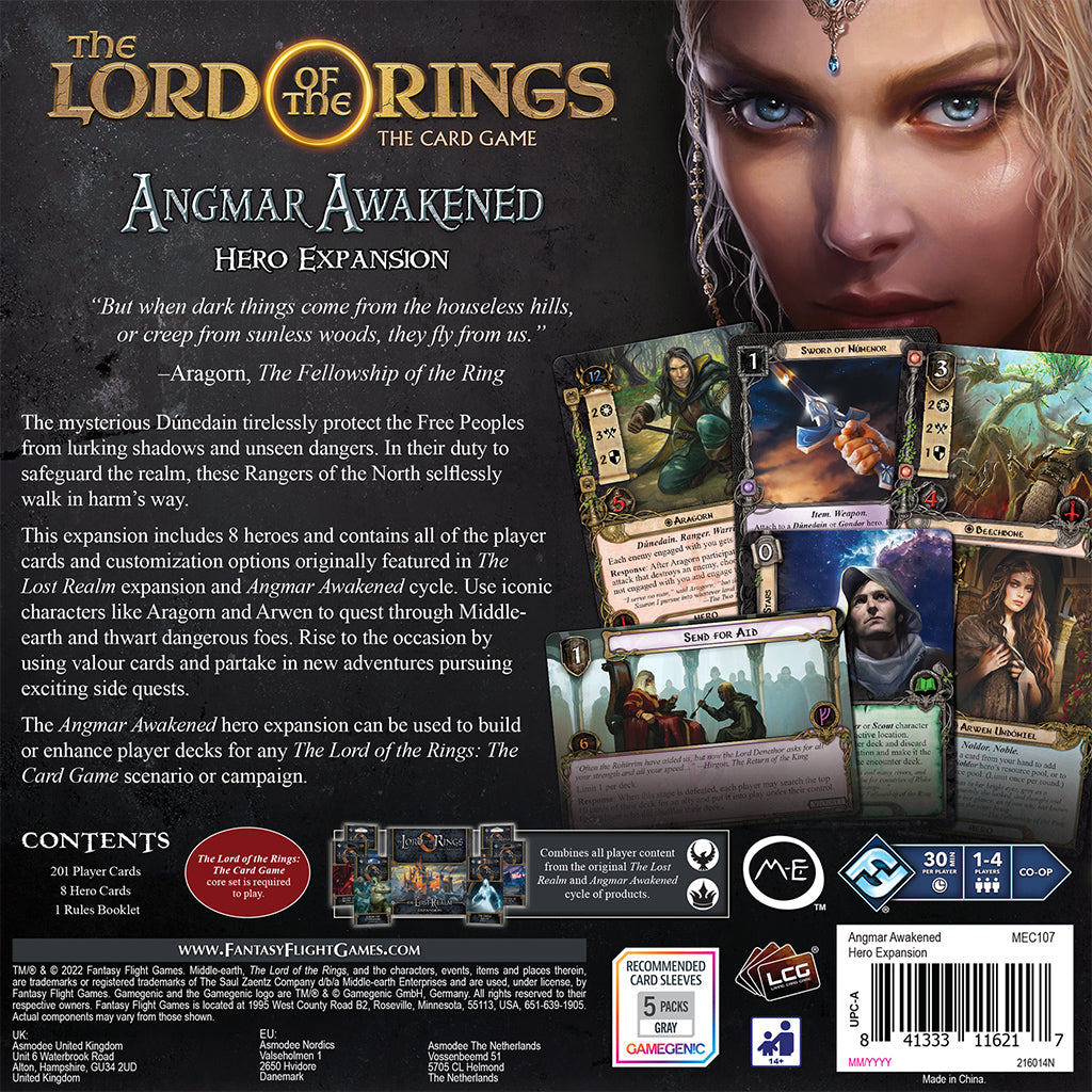 The Lord of the Rings LCG - Angmar Awakened Hero Expansion LCG FFG 