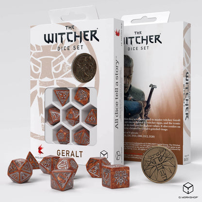 The Witcher Dice Set: Geralt Dice Q Workshop Monster Slayer 