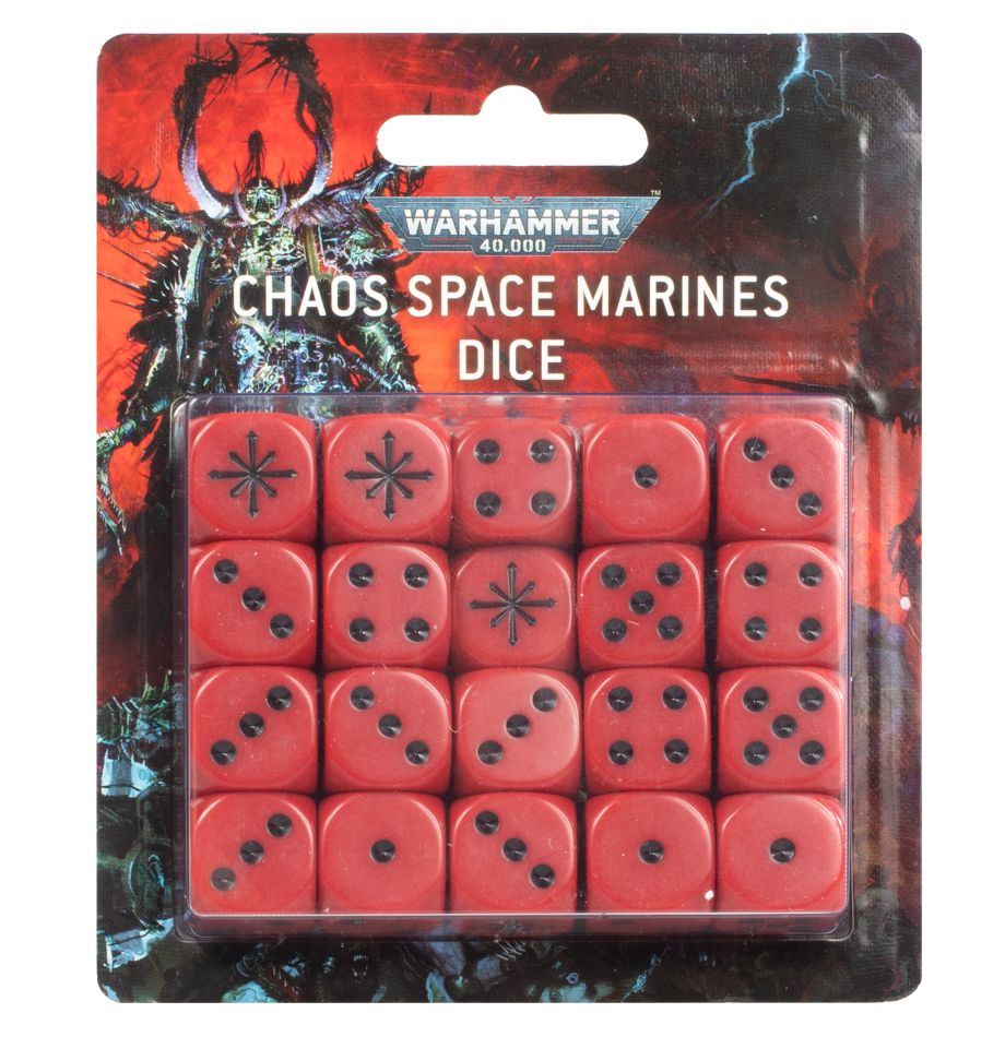 Warhammer 40,000: Chaos Space Marines Dice Dice Games Workshop 