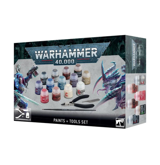 Warhammer 40K Paints + Tools Set Paint Games Workshop 